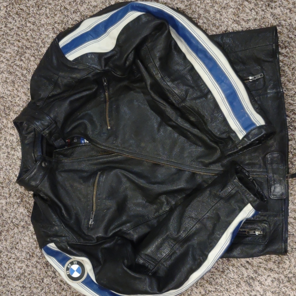 BMW leather riding jacket